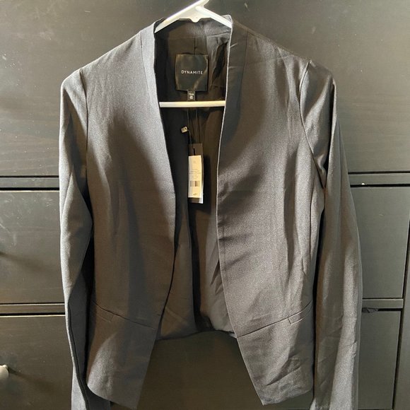 Dynamite Collarless Cropped Blazer - XS - Picture 2 of 3